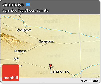 Physical Panoramic Map of Guumays
