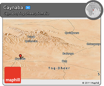 Satellite Panoramic Map of Caynaba