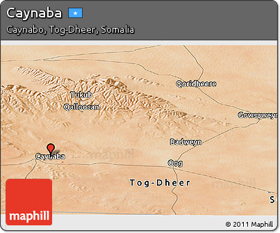 Satellite Panoramic Map of Caynaba