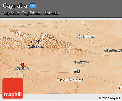 Satellite Panoramic Map of Caynaba