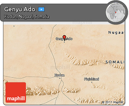 Satellite 3D Map of Genyu Ado