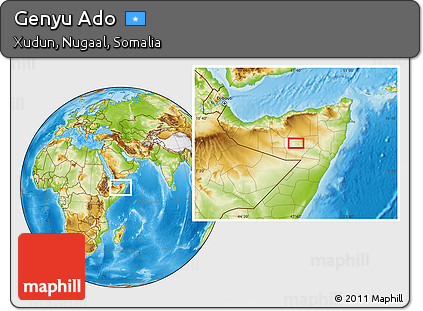 Physical Location Map of Genyu Ado