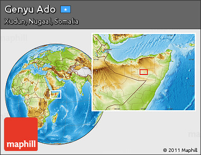Physical Location Map of Genyu Ado