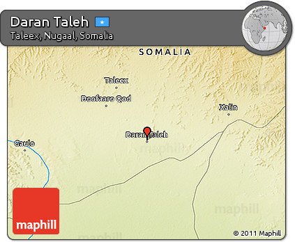 Physical 3D Map of Daran Taleh