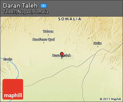 Physical 3D Map of Daran Taleh