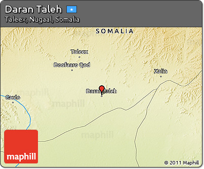 Physical 3D Map of Daran Taleh