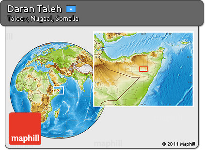 Physical Location Map of Daran Taleh
