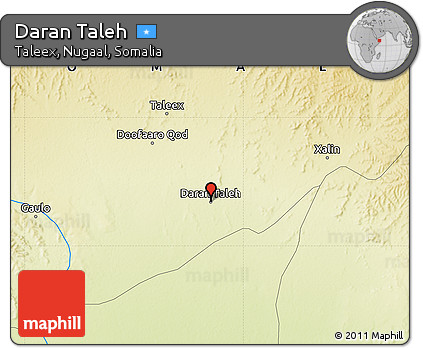 Physical Map of Daran Taleh