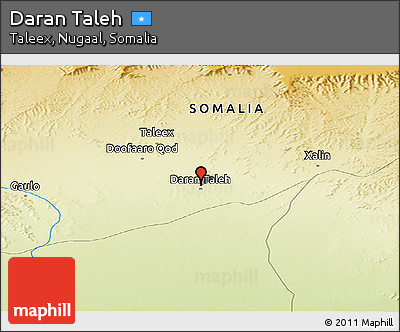Physical Panoramic Map of Daran Taleh