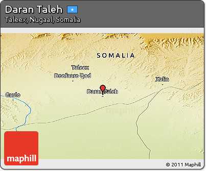 Physical Panoramic Map of Daran Taleh