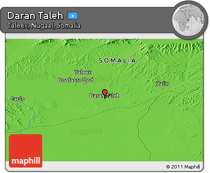 Political Panoramic Map of Daran Taleh