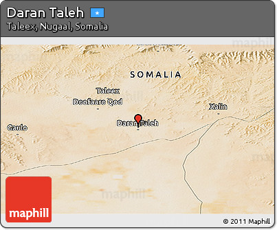 Satellite Panoramic Map of Daran Taleh
