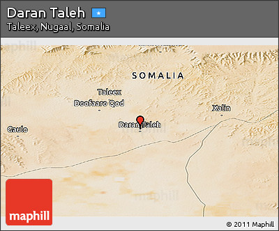 Satellite Panoramic Map of Daran Taleh