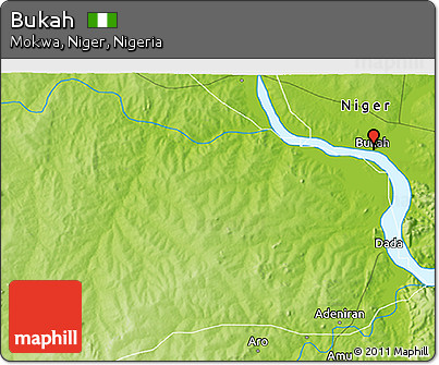 Physical 3D Map of Bukah