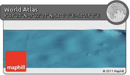 Satellite Panoramic Map of the Area around 9° 4' 52" N, 54° 28' 30" E