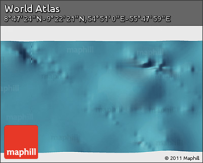 Satellite 3D Map of the Area around 9° 4' 52" N, 55° 19' 30" E