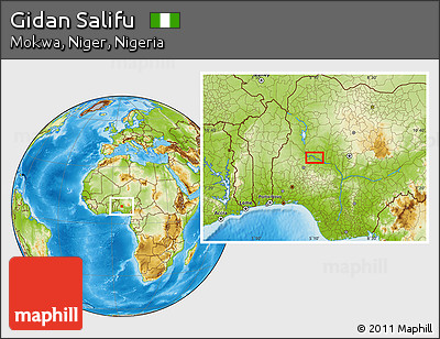 Physical Location Map of Gidan Salifu