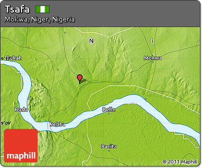 Physical Map of Tsafa