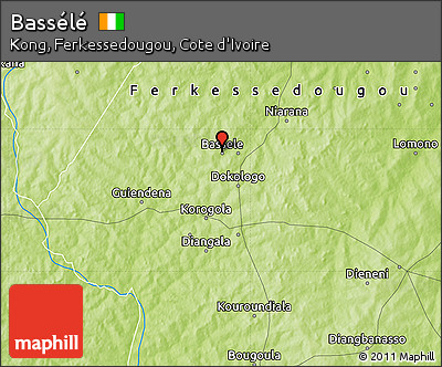 Physical Map of Bassélé