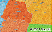 Political Map of the area around 9° 4' 52" N, 5° 1' 30" W