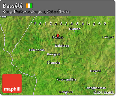 Satellite Map of Bassélé