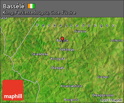 Satellite Map of Bassélé