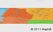 Political Panoramic Map of the area around 9° 4' 52" N, 5° 1' 30" W