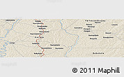 Shaded Relief Panoramic Map of the area around 9° 4' 52" N, 5° 1' 30" W