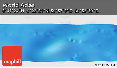 Physical Panoramic Map of the Area around 9° 4' 52" N, 60° 25' 29" E