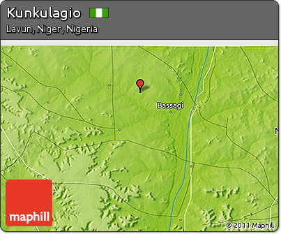 Physical 3D Map of Kunkulagio