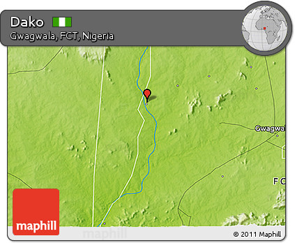 Physical 3D Map of Dako