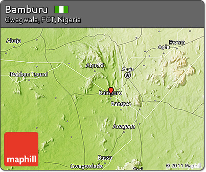 Physical 3D Map of Bamburu