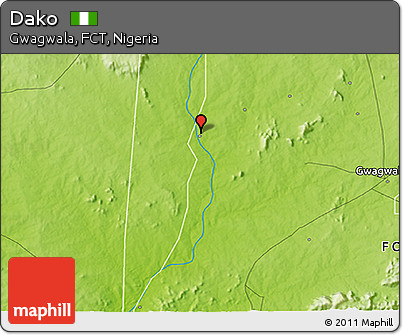 Physical 3D Map of Dako