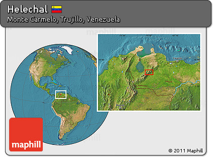 Satellite Location Map of Helechal