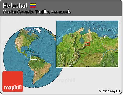 Satellite Location Map of Helechal