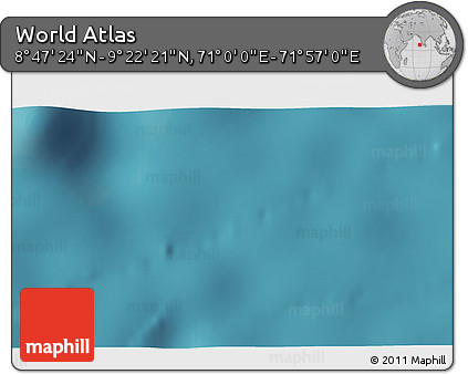 Satellite 3D Map of the Area around 9° 4' 52" N, 71° 28' 29" E