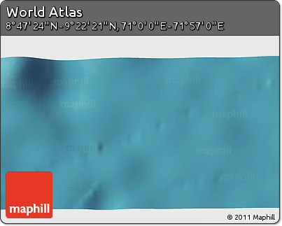 Satellite 3D Map of the Area around 9° 4' 52" N, 71° 28' 29" E