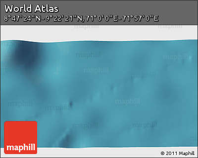 Satellite 3D Map of the Area around 9° 4' 52" N, 71° 28' 29" E