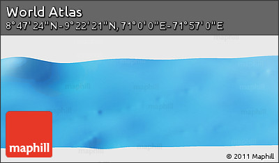 Physical Panoramic Map of the Area around 9° 4' 52" N, 71° 28' 29" E