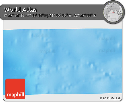 Physical 3D Map of the Area around 9° 4' 52" N, 72° 19' 29" E