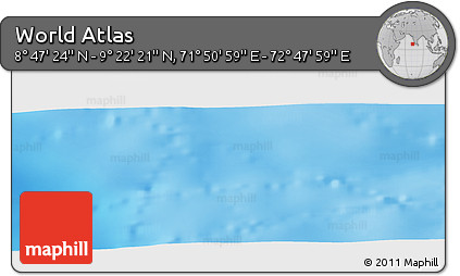 Physical Panoramic Map of the Area around 9° 4' 52" N, 72° 19' 29" E