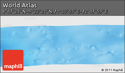 Physical Panoramic Map of the Area around 9° 4' 52" N, 72° 19' 29" E
