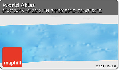 Physical Panoramic Map of the Area around 9° 4' 52" N, 72° 19' 29" E
