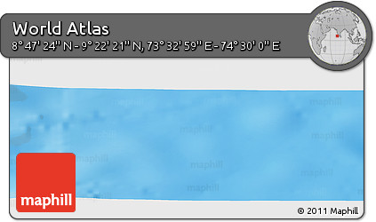 Physical Panoramic Map of the Area around 9° 4' 52" N, 74° 1' 30" E