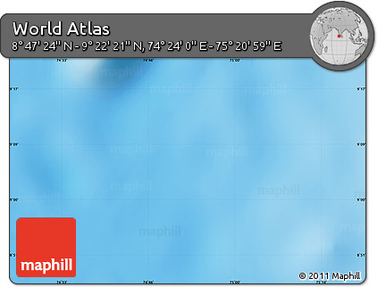 Physical Map of the Area around 9° 4' 52" N, 74° 52' 30" E