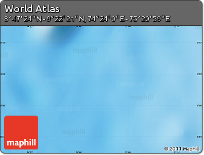 Physical Map of the Area around 9° 4' 52" N, 74° 52' 30" E