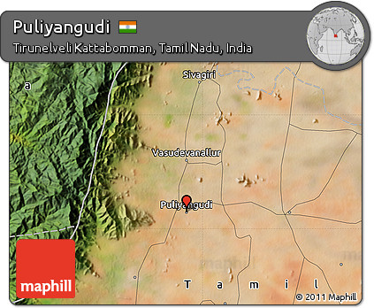 Satellite Map of Puliyangudi