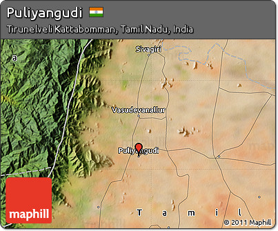 Satellite Map of Puliyangudi