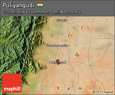 Satellite Map of Puliyangudi