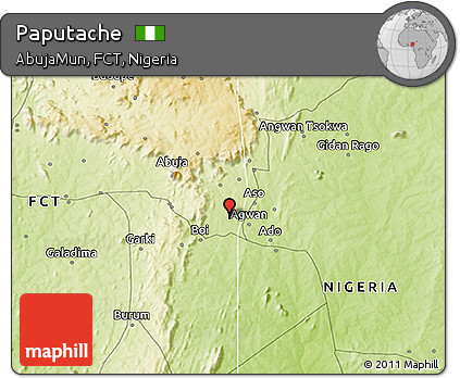Physical 3D Map of Paputache